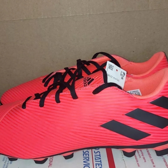 Adidas Nemeziz 19.4 FxG - Soccer Cleats EH0302 Mens Size 12 - Orange Black - Picture 2 of 6